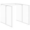 Dog House with Run Anthracite 65"x179.1"x71.3" Galvanized Steel