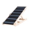 VEVOR Dog Ramp, Folding Pet Ramp for Bed, Adjustable Dog Ramp for Small, Large, Old Dogs & Cats, Wooden Pet Ramp with 41.3" Long Ramp