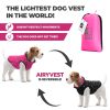 Dog Winter Coat Pink Vest XXS Size Lightweight Reversible Warm Dog Jacket Water Resistant Windproof Jacket Dog Coats for Small Dogs